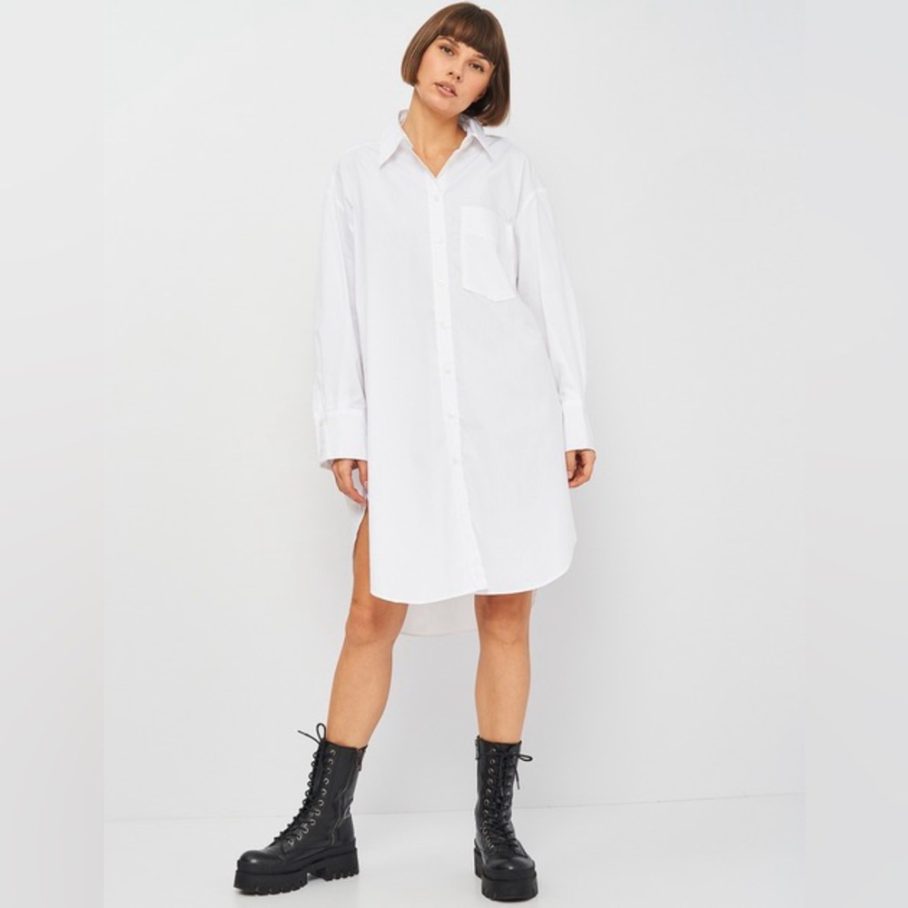 Zara White Shirt Dress
